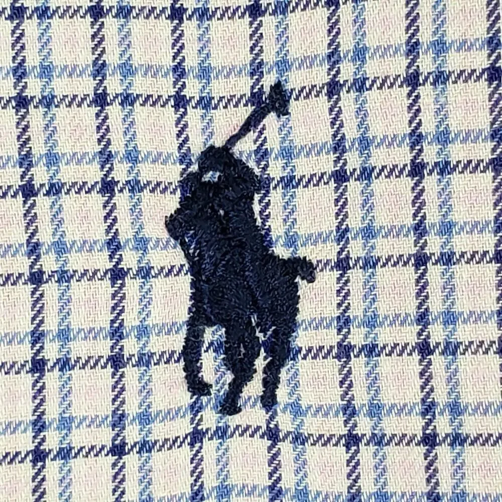Polo Ralph Lauren Shirt Pink Plaid Button Down LS Mens Size XL 16 Yarmouth